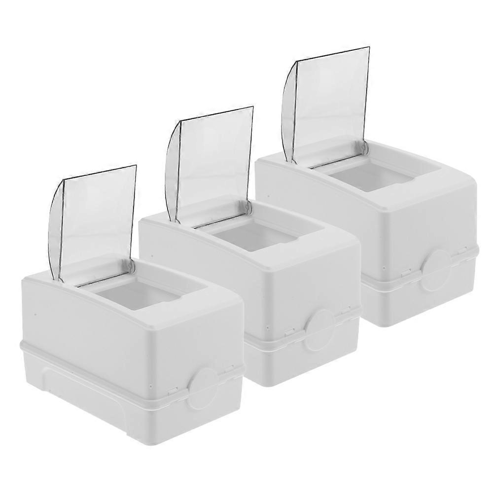 Power Supply Box Electrical Distribution Box for Circuit Breaker Protection 9Pcs White