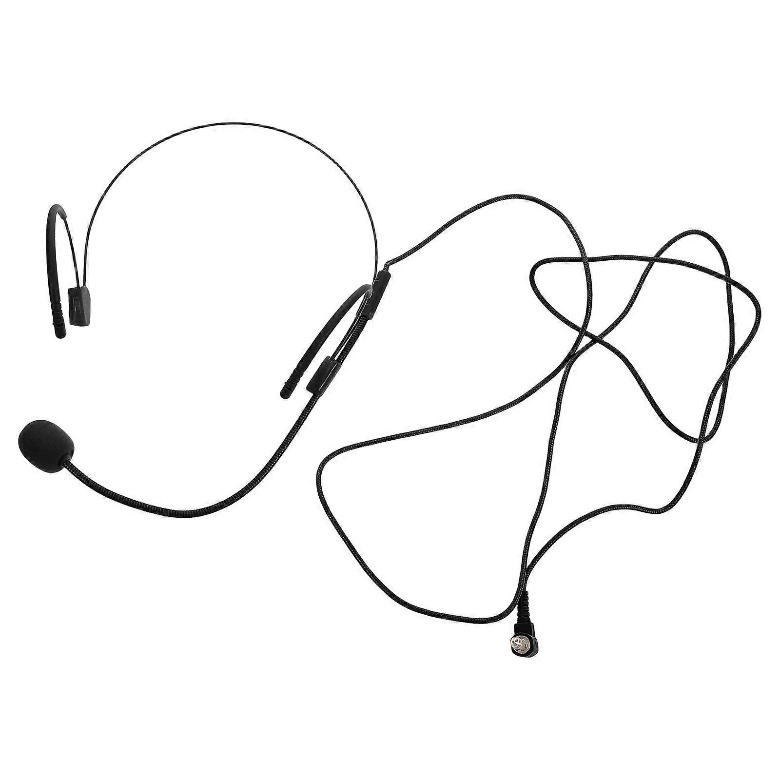 Voice Amplifier Microphone Headset Mic for Speaking 2Pcs Black Headworn Microphone