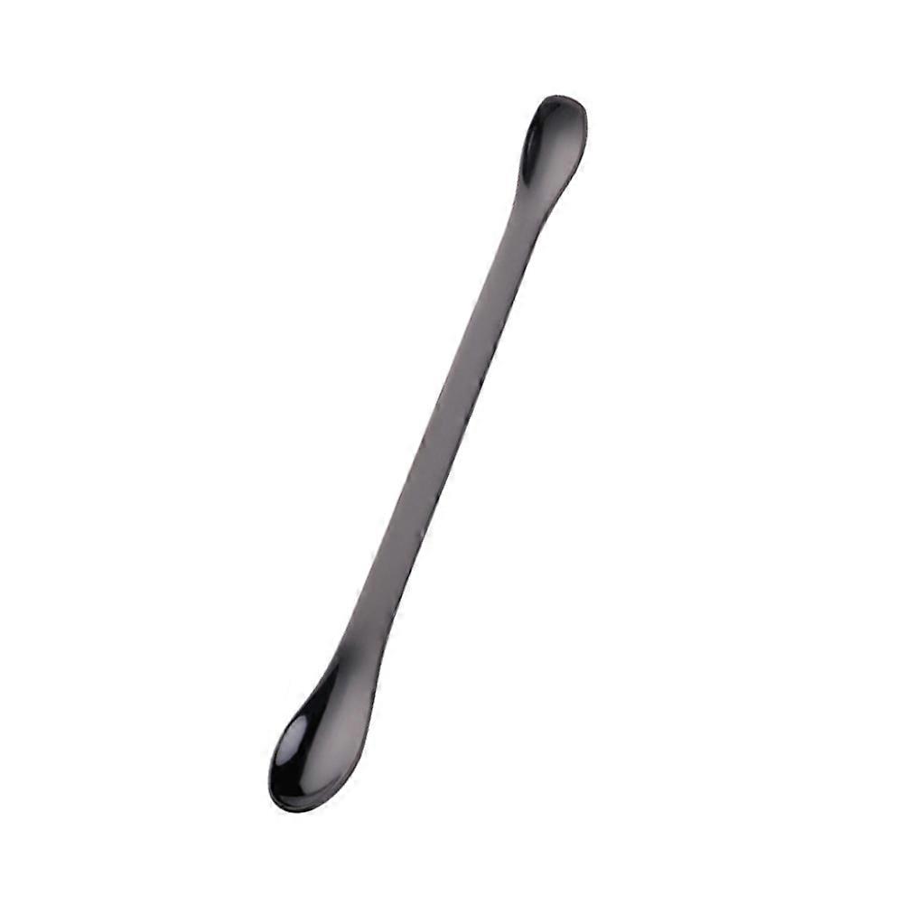 Black Stainless Steel Double-End Spoon for Seasoning