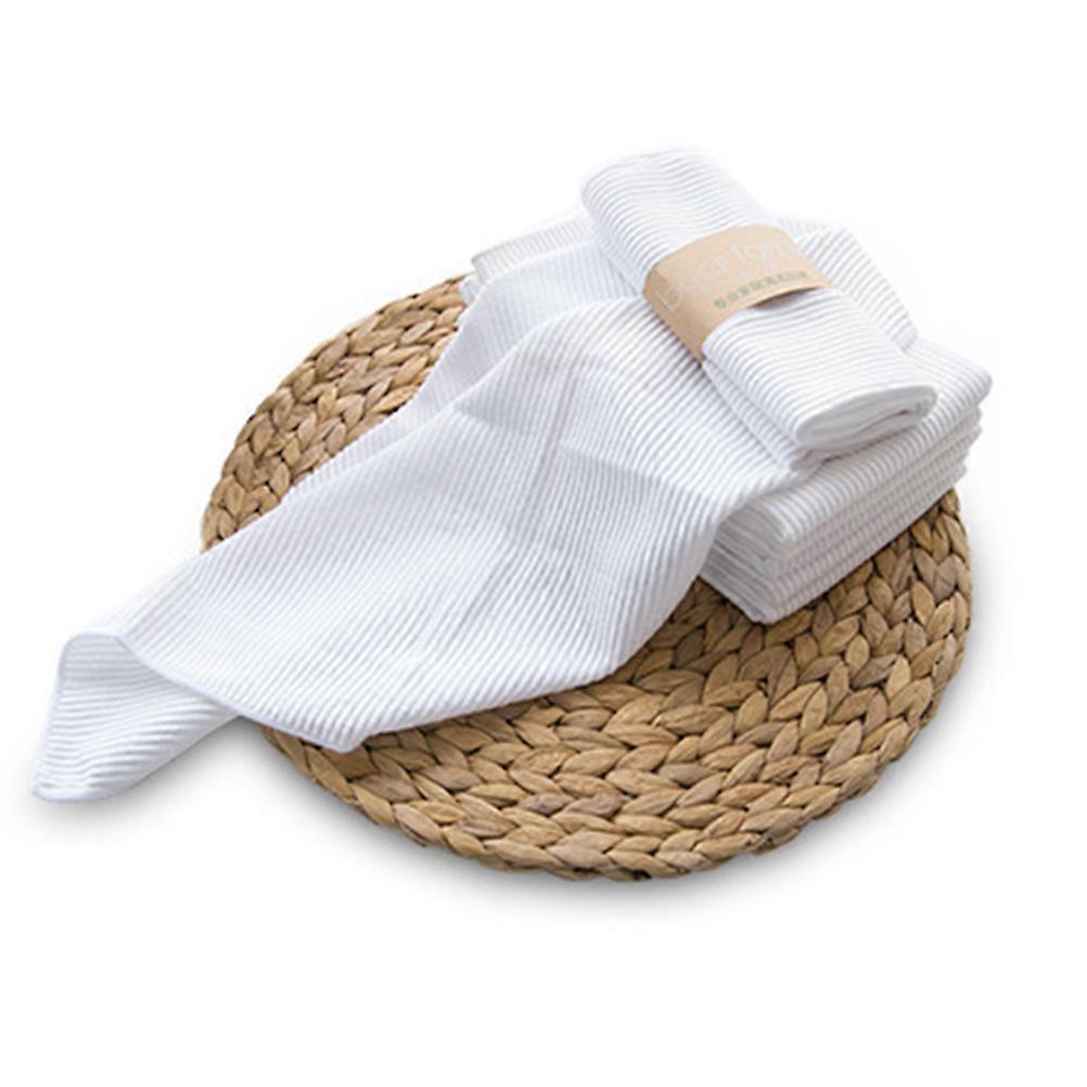 Kitchen Cleaning Cloth Microfiber Dish Towels for Dishcloth 5Pcs White