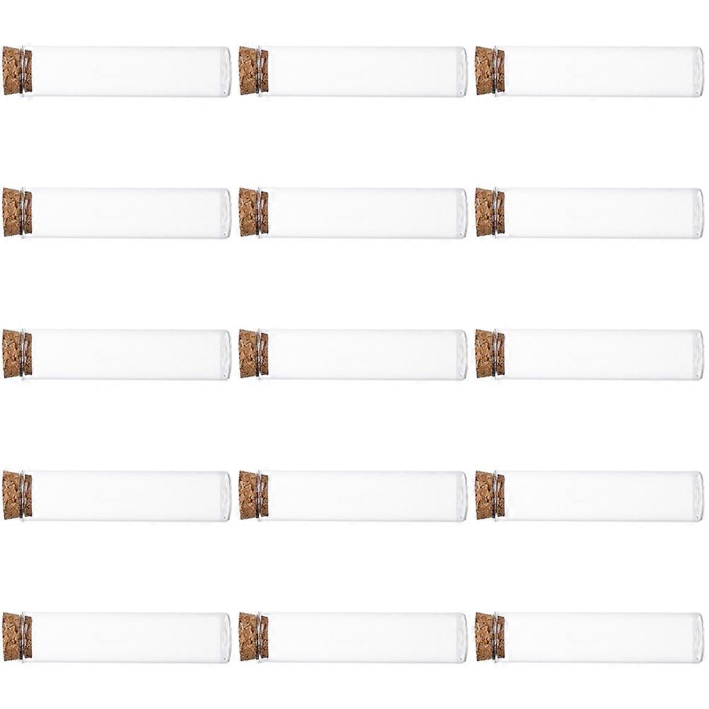 Empty Glass Bottles with Cork Test Tube for Storage 60Pcs