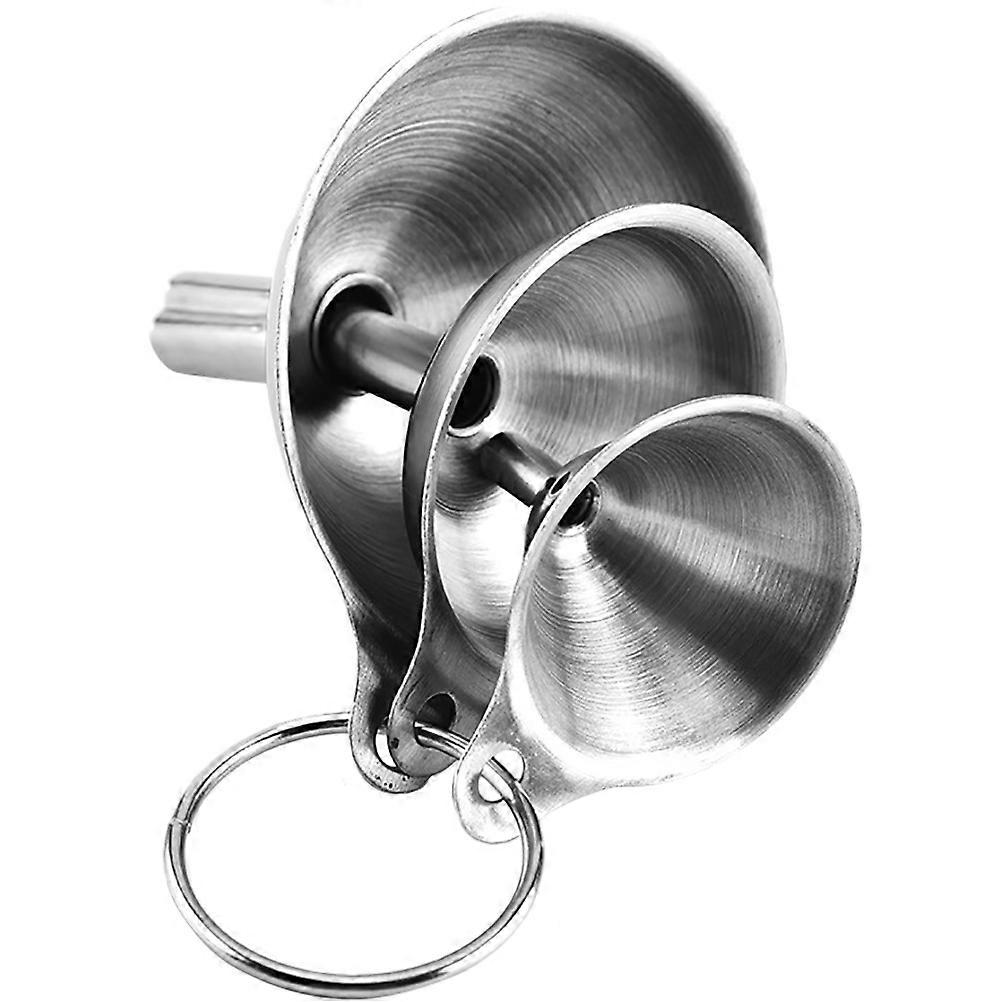 Multifunctional Funnel Stainless Steel Funnel for Liquid Transferring 3Sets