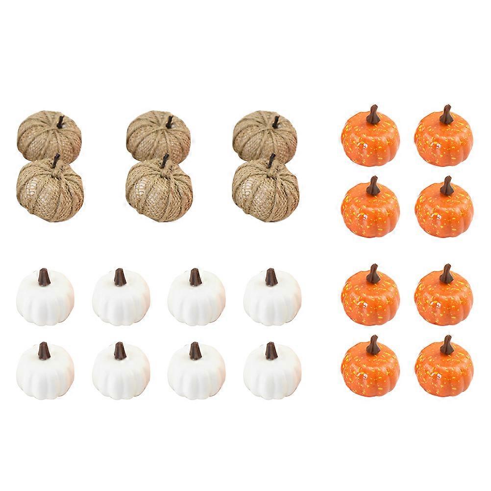 Simulation Pumpkins Pumpkin Prop for Decoration 66Pcs Halloween Decor