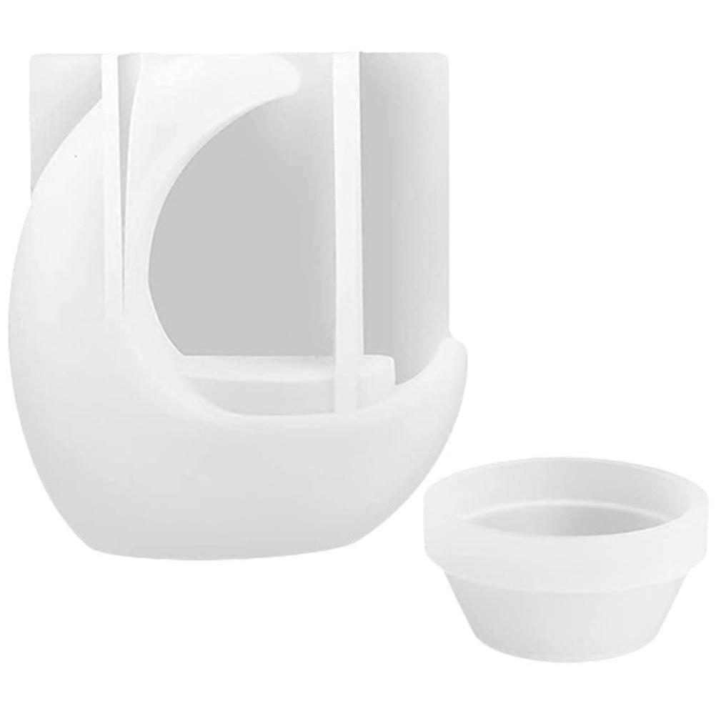 Craft Making Moon Shape Candlestick Mold For Tealight Holder Creation Perfect For DIY Enthusiasts 5 Sets