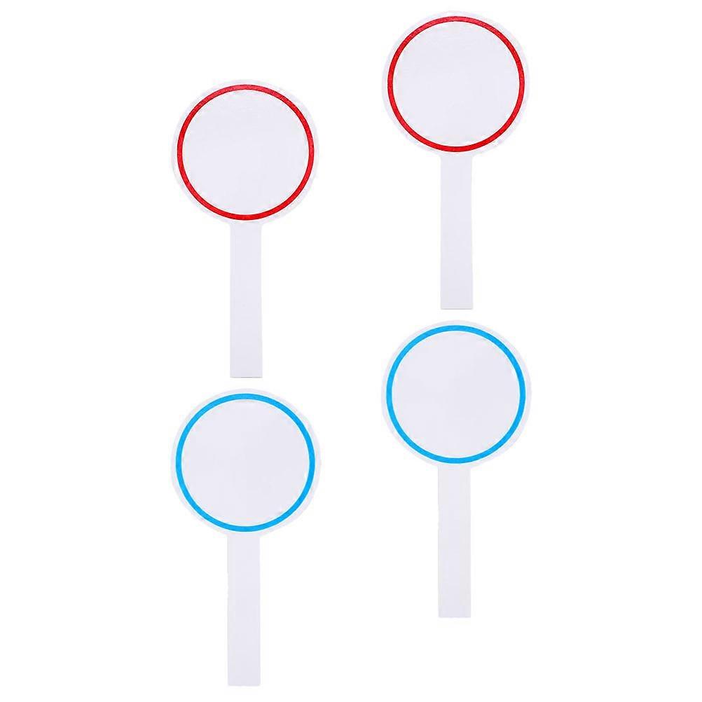 Mini Whiteboard Handheld for Voting with 12Pcs Dry Erase Paddles