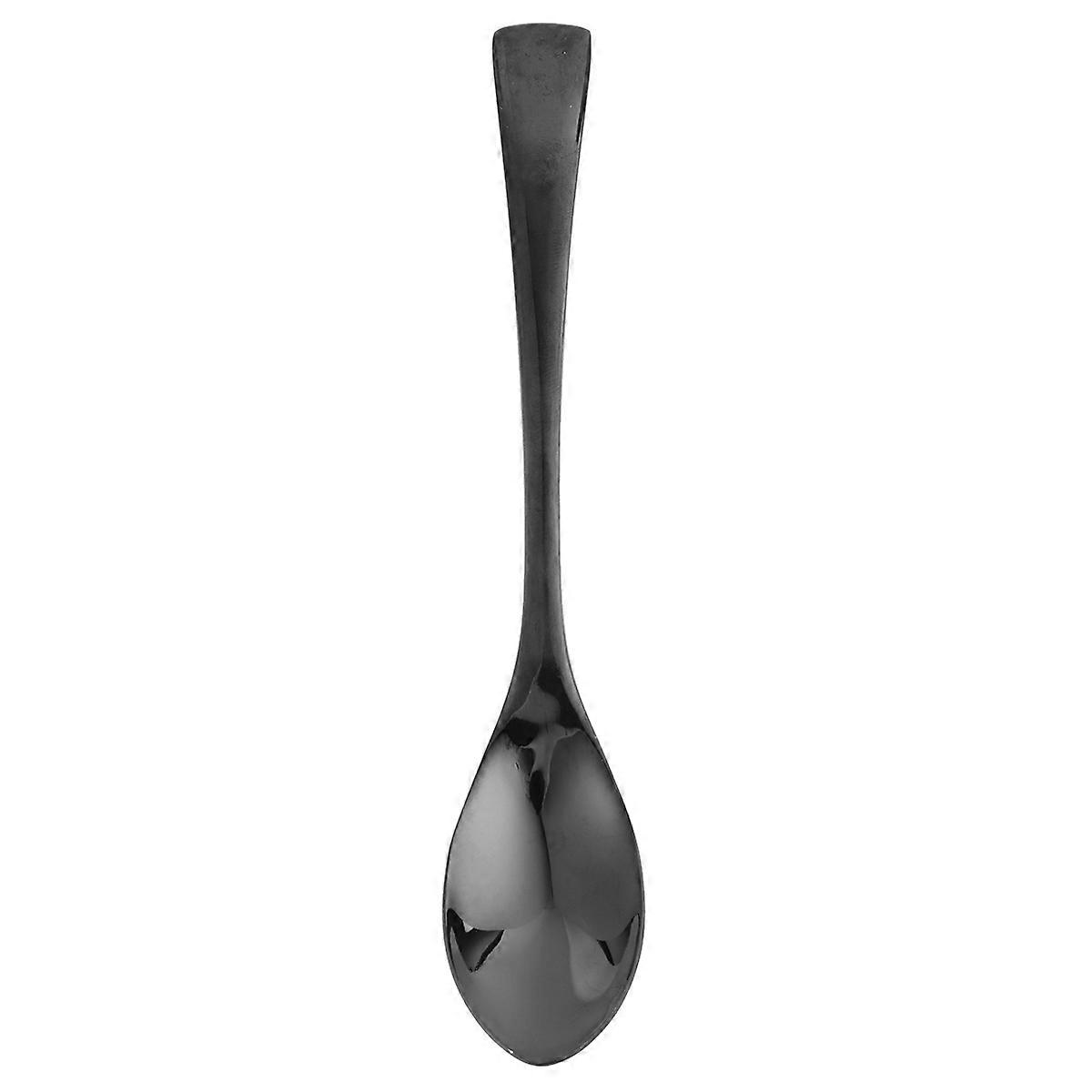 Tableware Stainless Steel Titanium Plated Teaspoon for Home 3Pcs Black Set