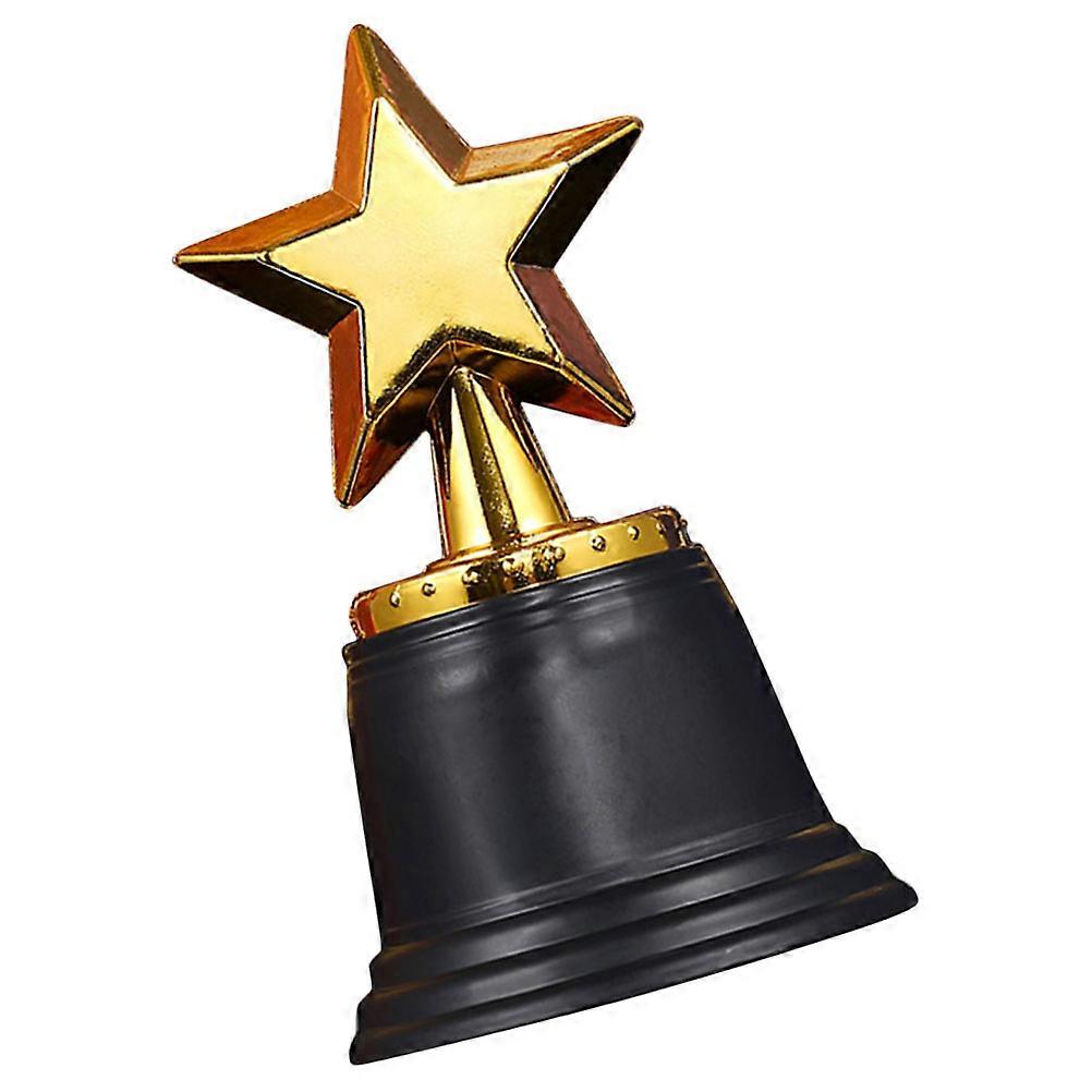 Plastic Trophy Decoration Trophy for Decor 3Pcs Golden Award Models