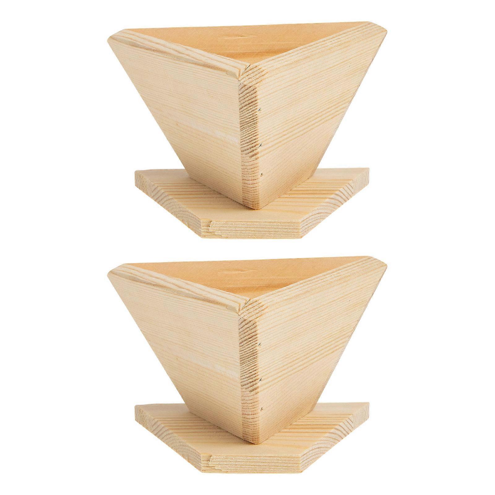 Making Mold Wooden Triangular Rice-Pudding Mold for Kitchen 4Pcs