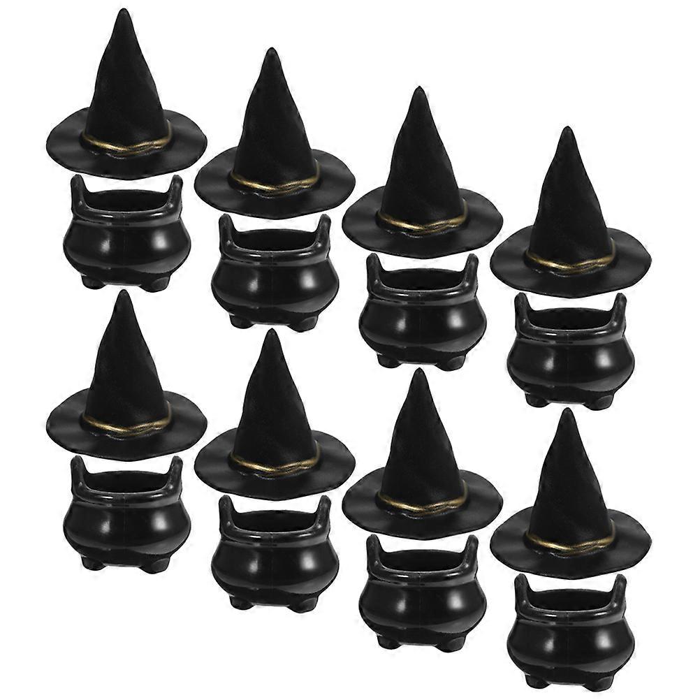 Tiny Cauldron And Witch Hat Decorations Ideal For Halloween Celebrations And Home Decoration Offered In 10 Sets
