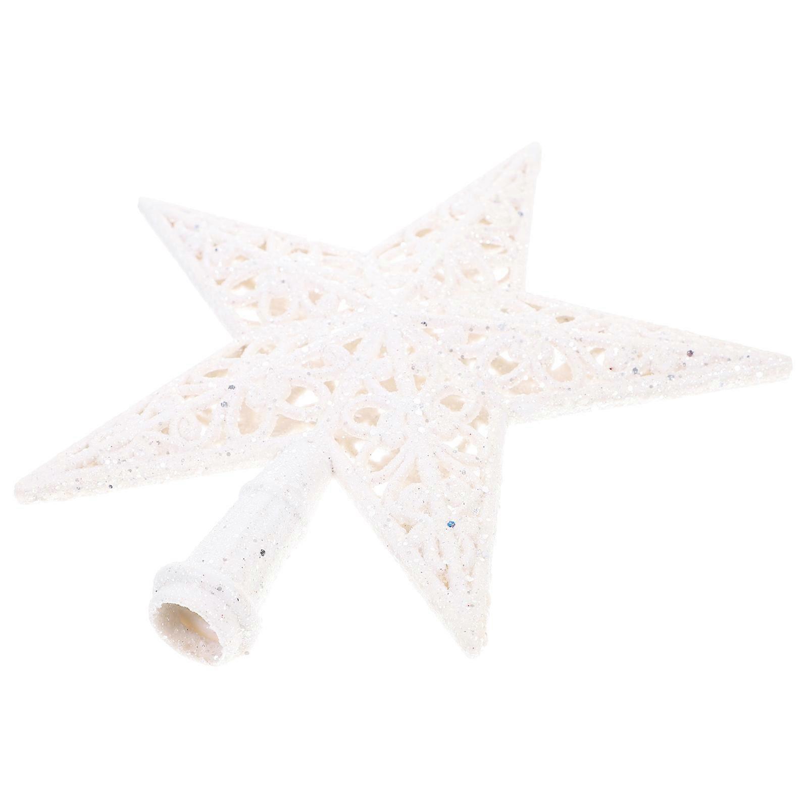 Star Shaped Tree Topper Ornament for 2Pcs Christmas Tree Decor