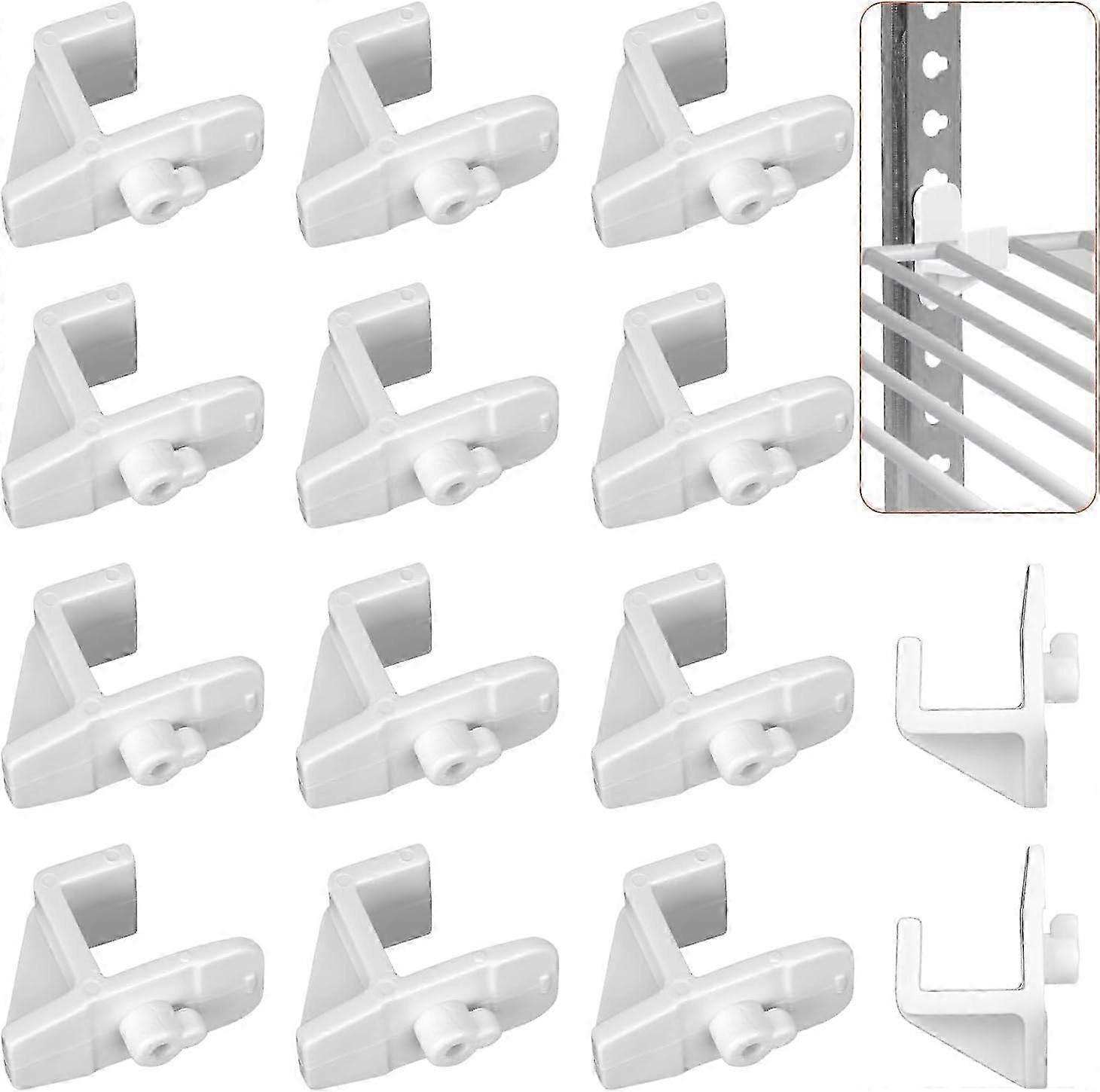 14pcs Plastic Refrigerator Shelf Clips, Freezer Shelf Clip Cooler Shelf Support