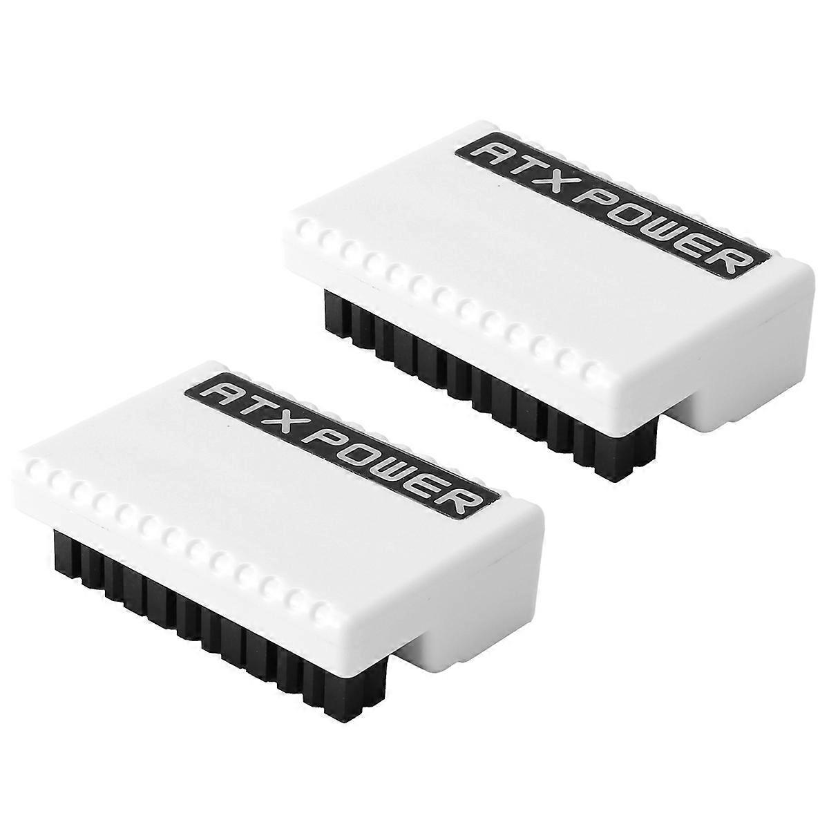 ATX 24Pin to 90Degree Power Plug Adapter Mounting Accessessory White