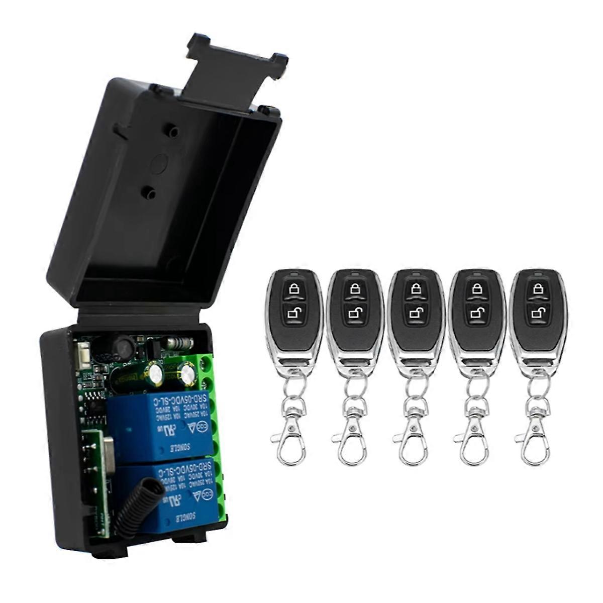 Wireless Remote Control Switch Relay 2 Channels Receiver Module