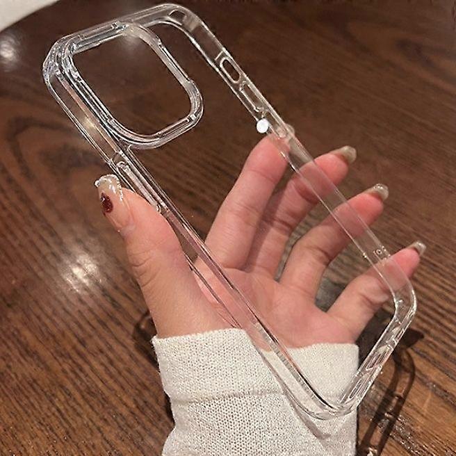 Classic Transparent Phone Case For iPhone 16 15 14 13 12 11 Pro X XS XR Max Plus Anti Fall Do Not Print Pure Materials