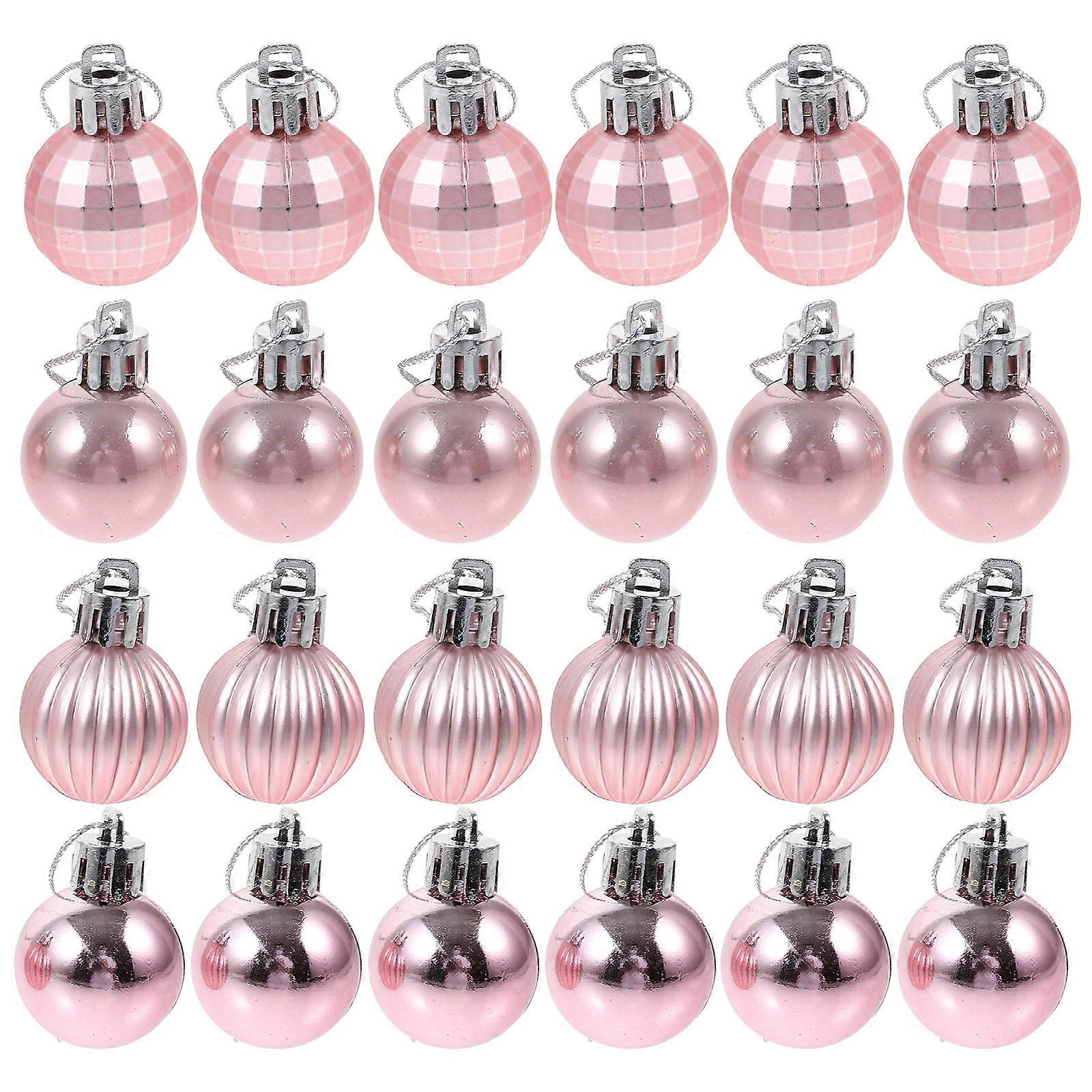 Creative Balls Pendants for Decor 24Pcs Xmas Tree Hanging Props