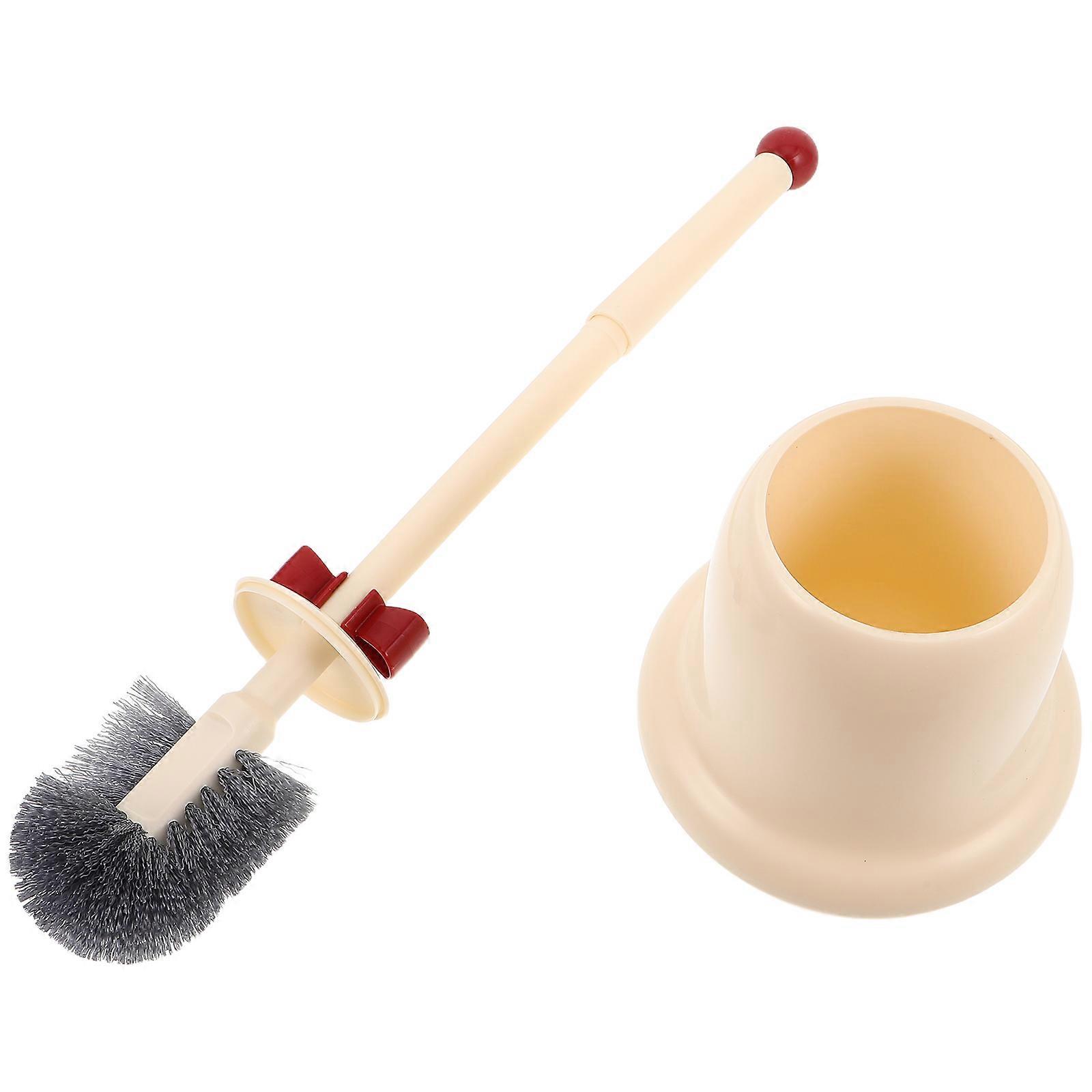 Freestanding Bell-Shaped Toilet Brush for Efficient Cleaning Plastic