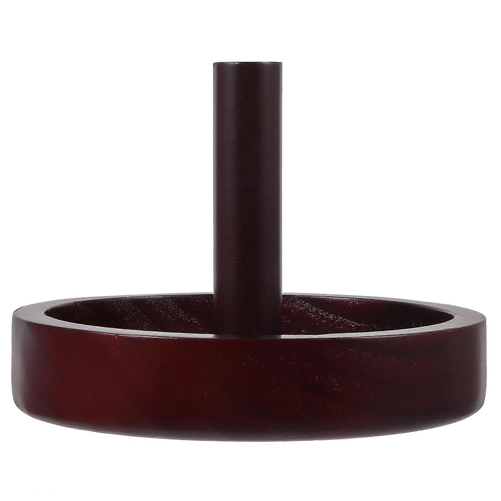 Dark Brown Pool Chalk Holder Wooden 3Pcs for Billiard Table