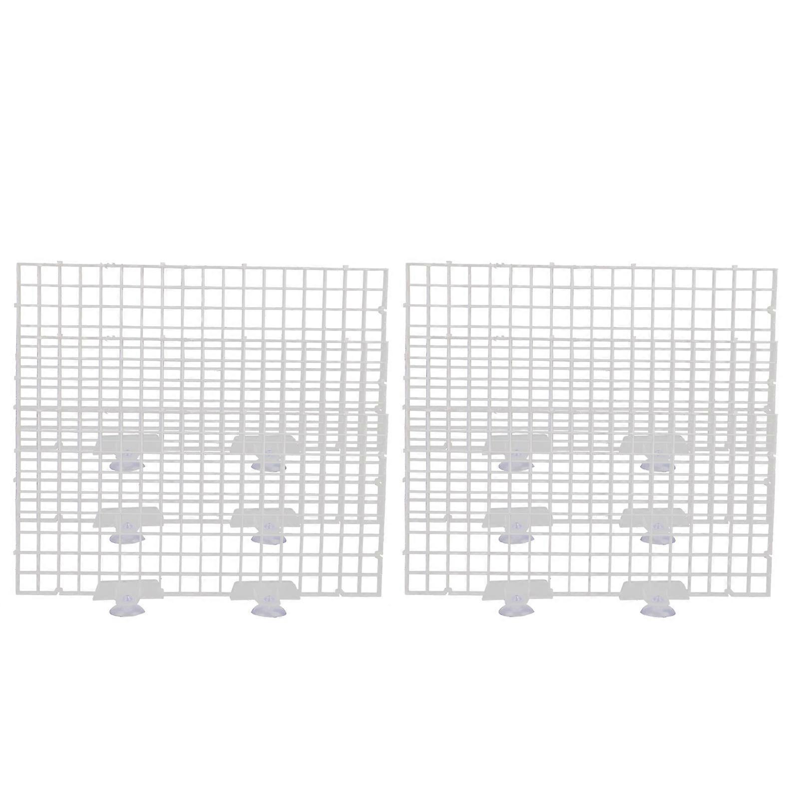 Aquarium Isolation Board Fish Tank Divider for Breeding 1Set White