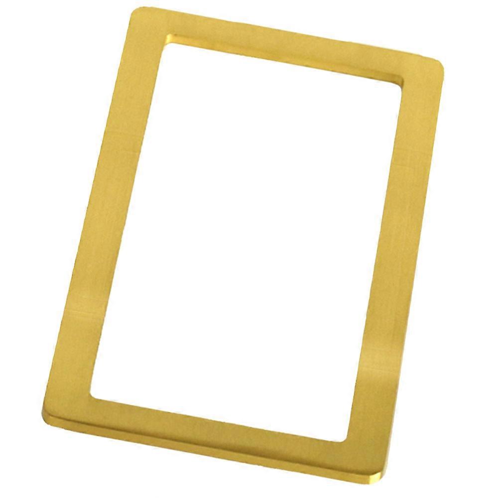 4Pcs Copper Paperweight Golden Rectangular Frame for Calligraphy Practice