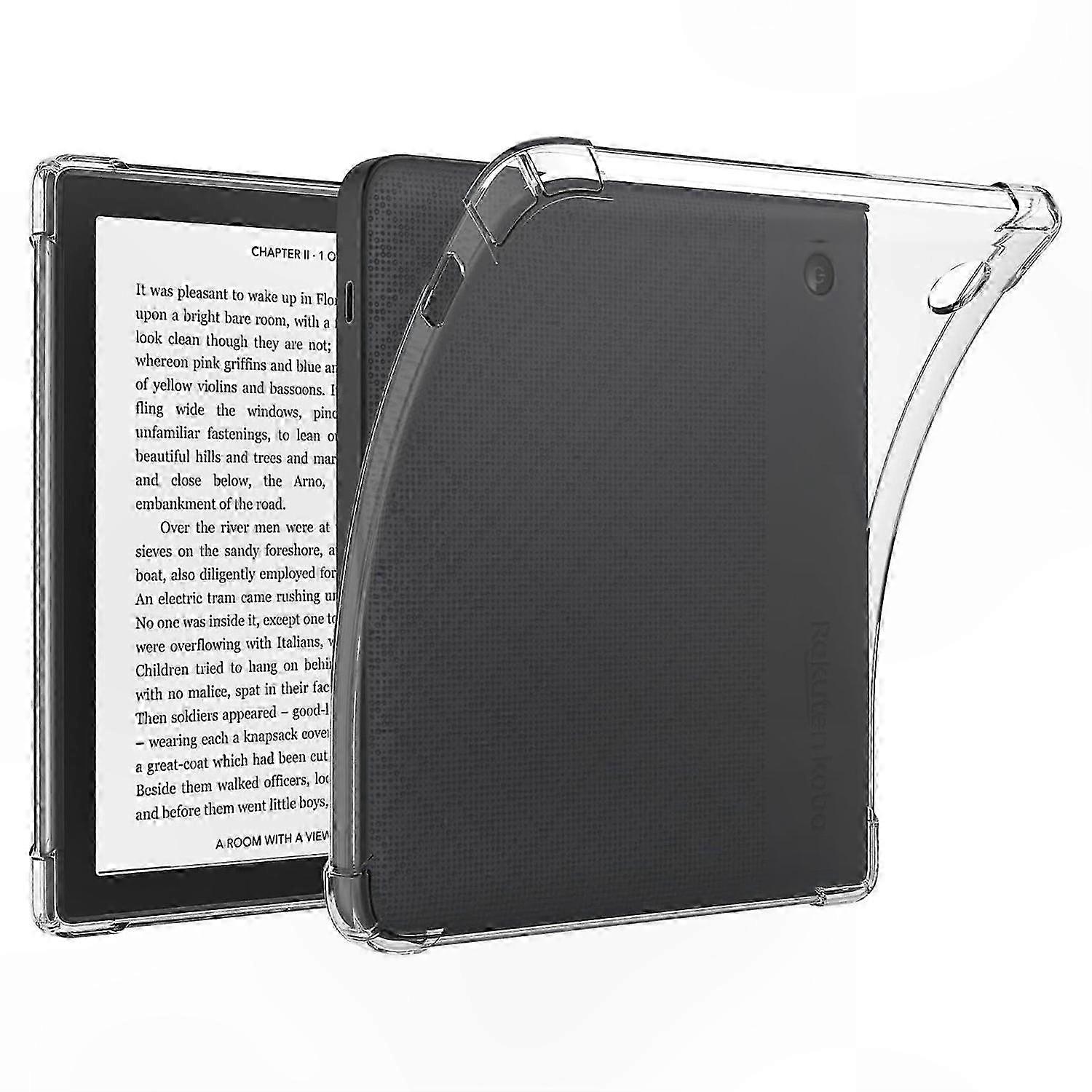 Shockproof Transparent TPU Cover for 7-inch E-Reader with Four Corner Protection
