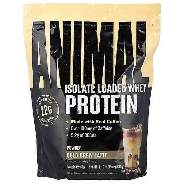 Animal, Isolate Loaded Whey ProteinÃÂÃÂ¢ÃÂÃÂÃÂÃÂ¢ Powder, Cold Brew Latte, 1.19 lb (540 g)