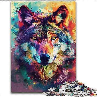 Jigsaws Puzzles for Adults Gifts Majestic Wolf Jigsaw,Vibrant And Unique Design Relaxing & Challenging Puzzle Experience - PT 661
