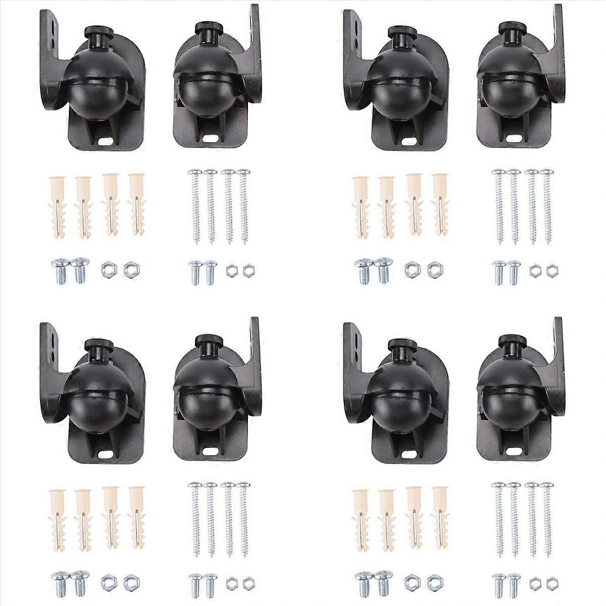 Universal Rotatable Speaker Wall Mount Stand Bracket 1 Pair