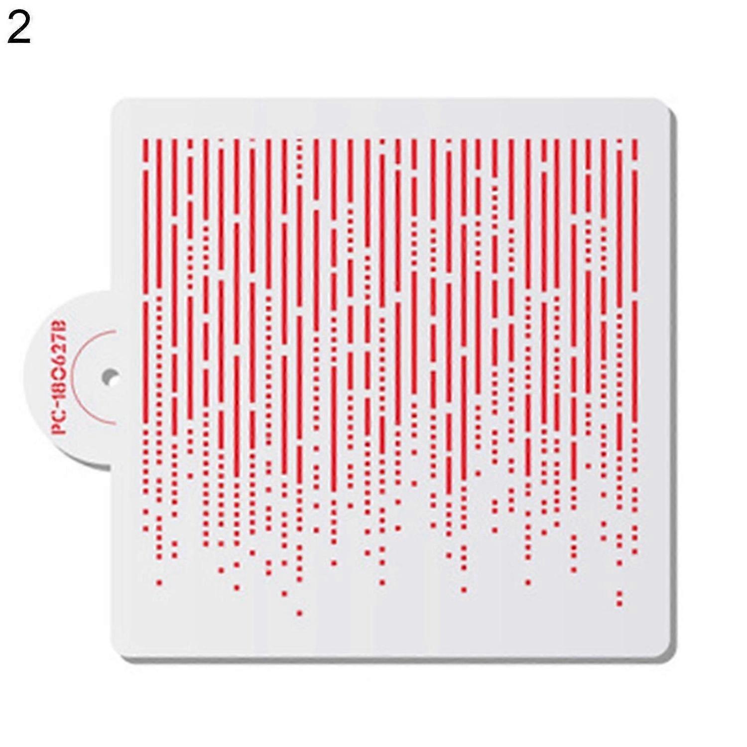 Cake Stencil Dotted Line Pattern Ornamental PET Cake Boder Spray Template Cake Decorating Tools