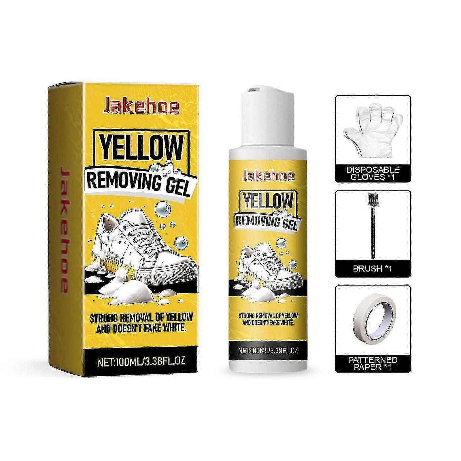 جل تنظيف الأحذية البيضاء الصغيرة - مضاد للاصفرار ، سهل الاستخدام ، تأثير تبييض دائم