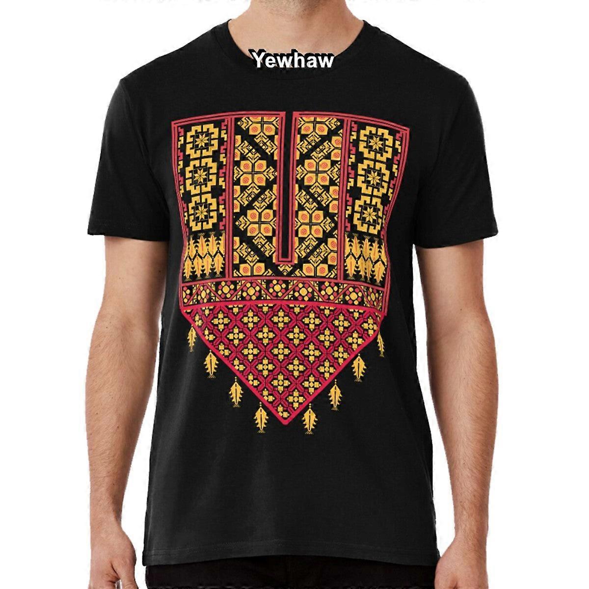 Palestinian Embroidery Tatreez Cross Stitch Art Design Arabic 1948 T-shirt