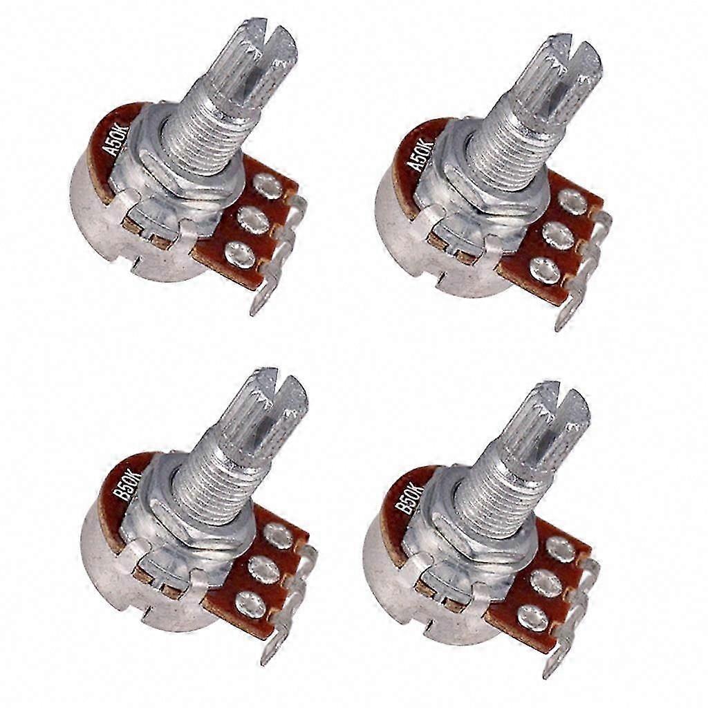 3x4 A50K/B50K Potentiometer Set with Extended Shafts for High-Quality Audio