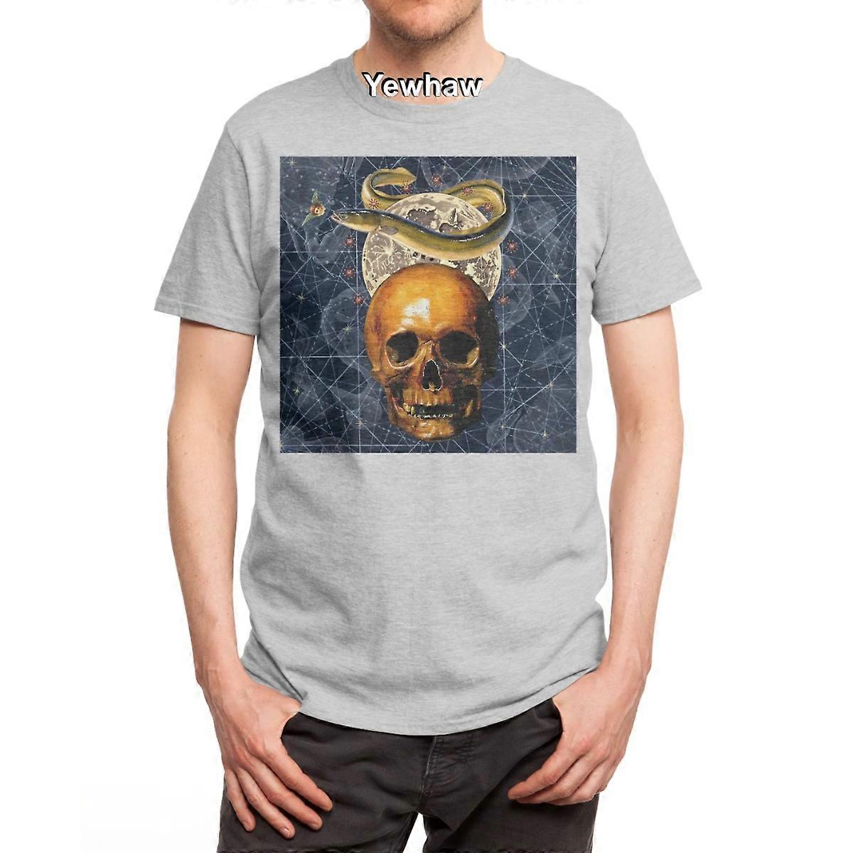Sargosssa T-Shirt gothic skull snake moon surreal geometric patterns