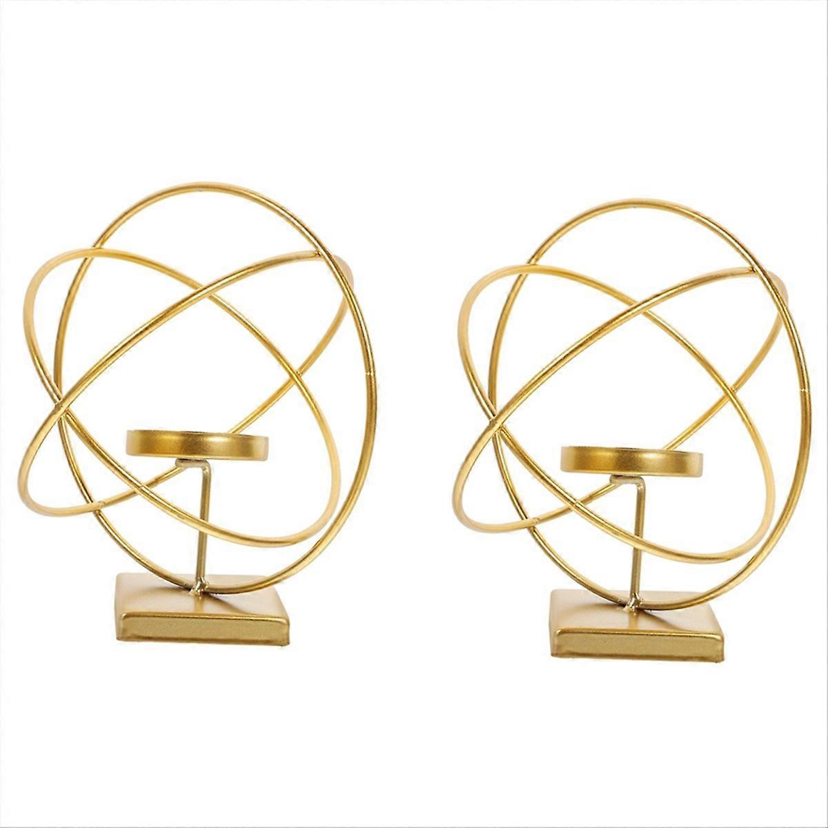 Modern light luxury iron candlestick ornaments decorative