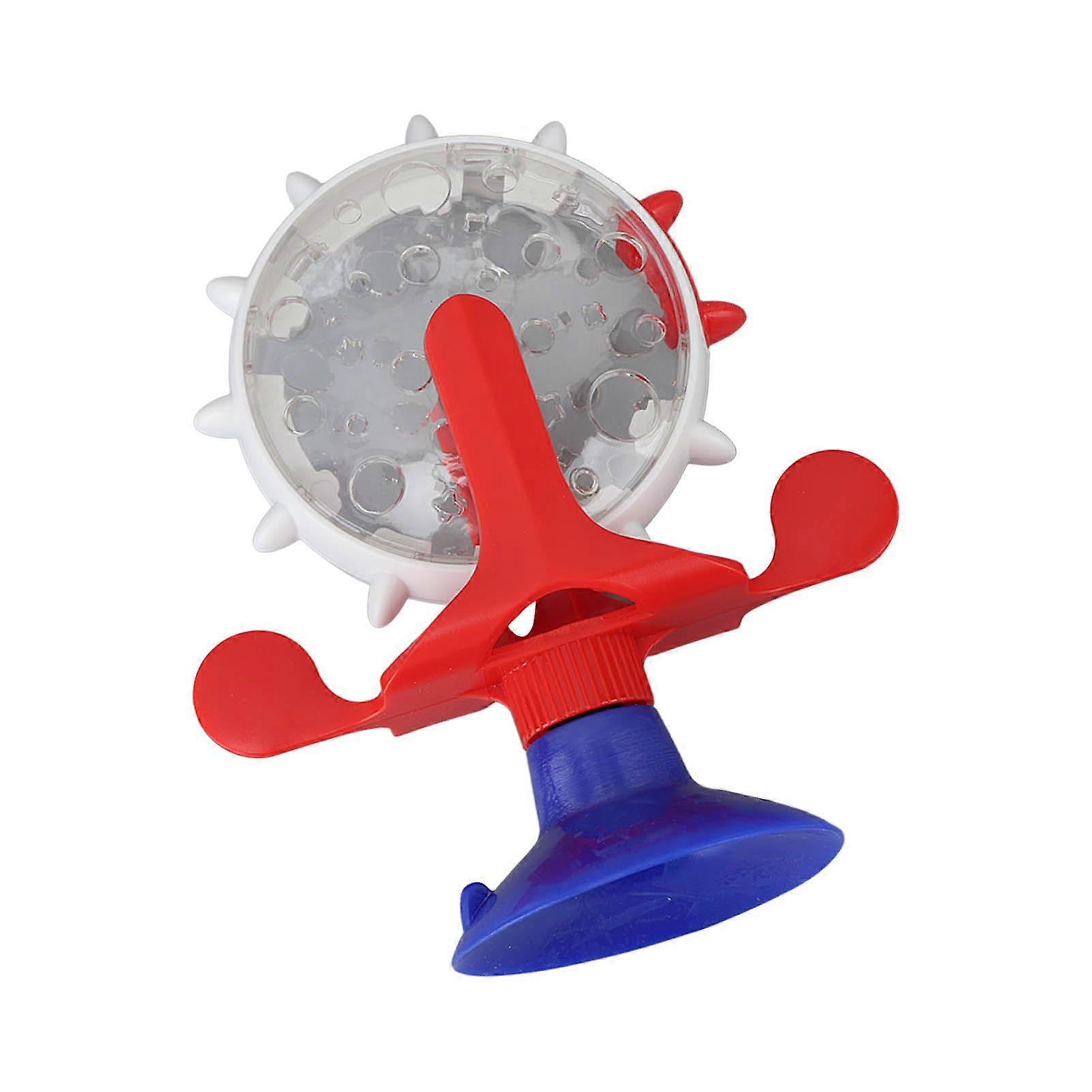 Cat Slow Food Leaker Turntable Windmill Pet Training Toy Interactive Multifunctional Toy Blue 