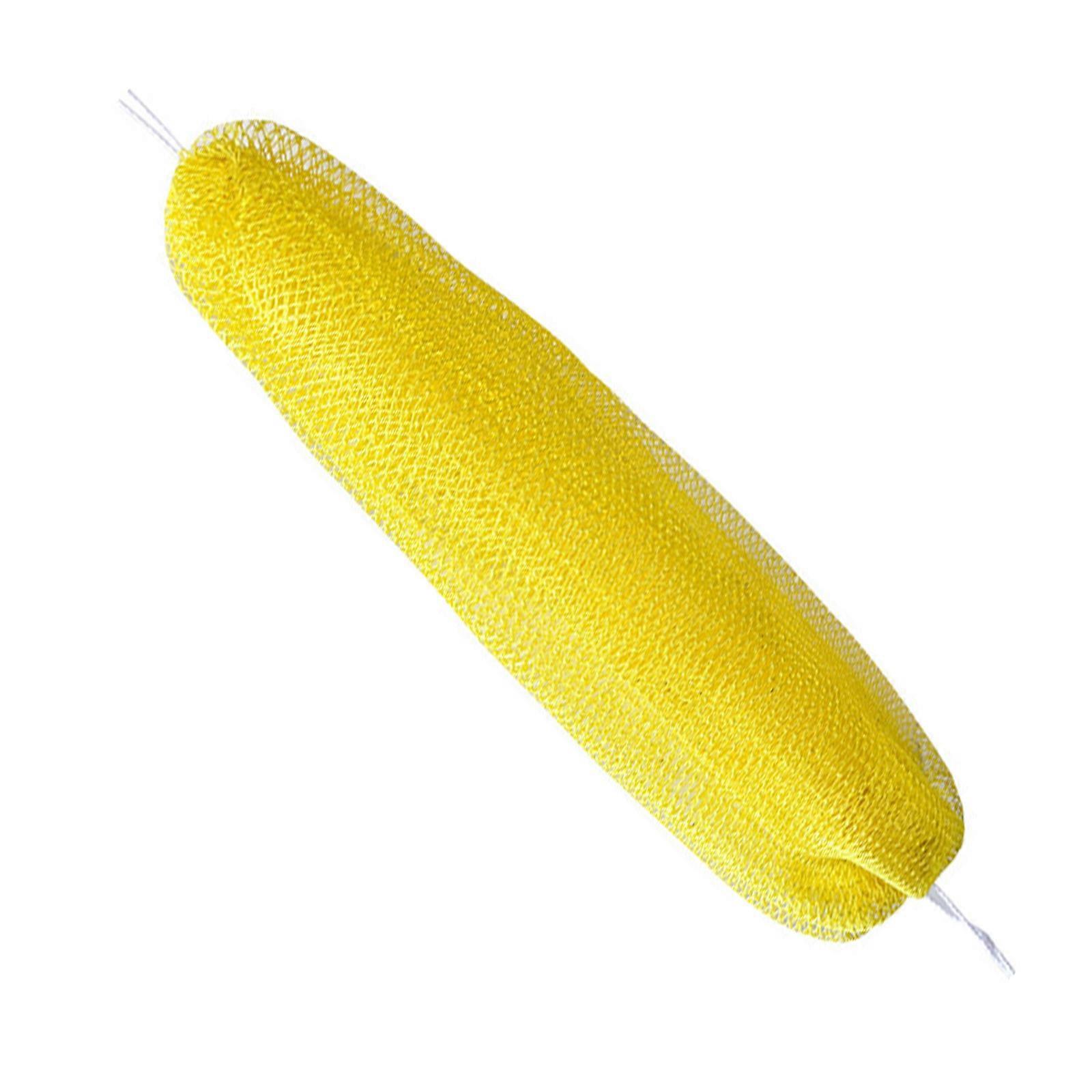 Multipurpose Elastic Exfoliating Mesh Sponges Scrubber Suitable For Sauna Hot Springs Deep Pore Cleansing And Soft touches  Yellow