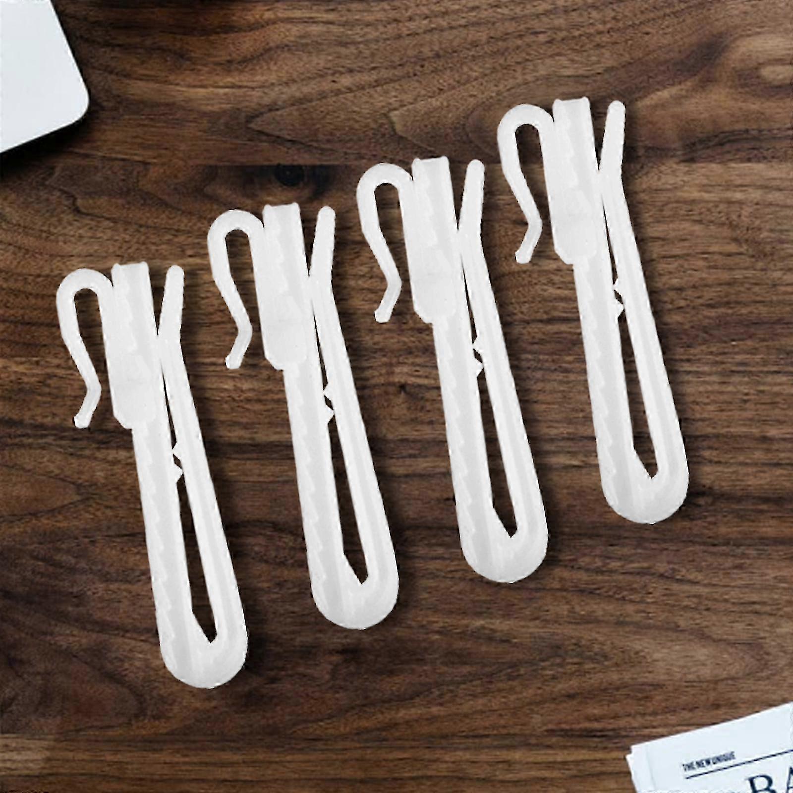 Adjustable curtain hooks 100pcs for drapes plastic pin hooks set