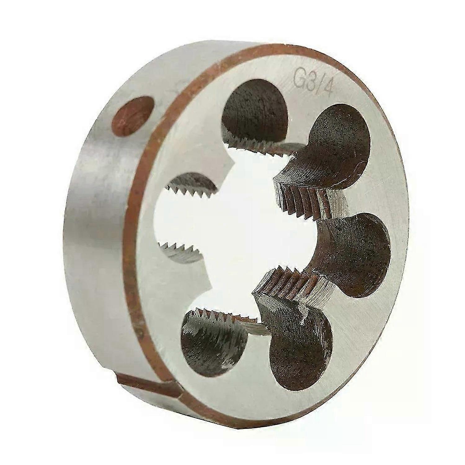 HSS Pipe Threads Round Dies Taps & Die 1/8 1/4 3/8 1/2 3/4 HSS High Speed Steel Pipe Thread Round Die Hand Tools Tap Die