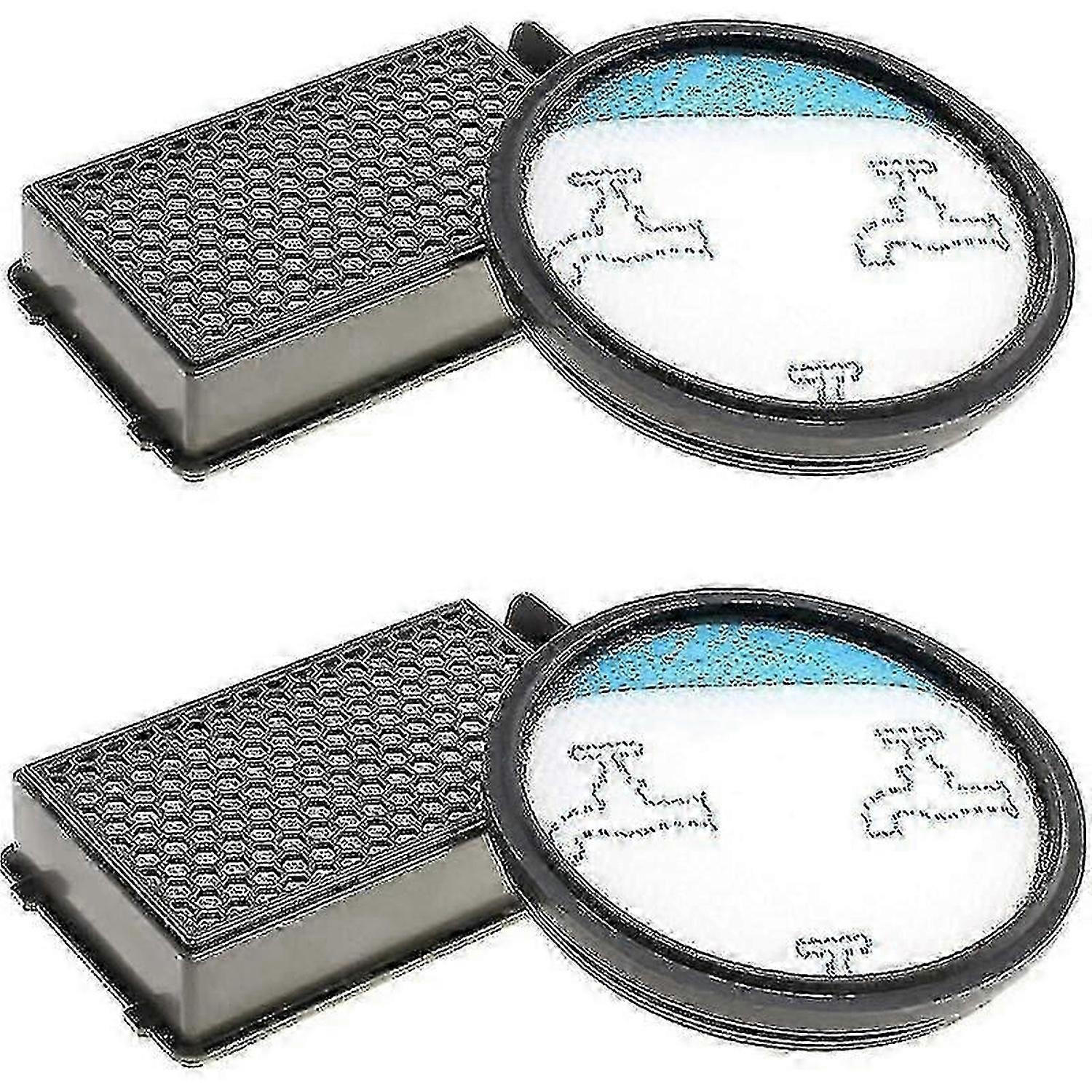 2x Set of Hepa Filters for Rowenta Compact Power Cyclonic Vacuum Cleaners (Ro3731ea, Ro3724ea, Ro3753ea, Ro3786ea, Ro3798ea)