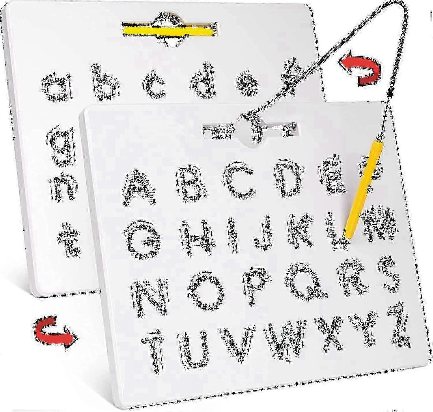 Double-Sided Magnetic Alphabet Practice Board for  Month Old Toddlers
