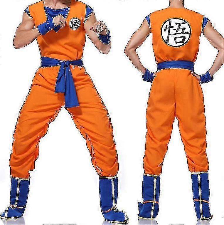 大人のドラゴンボールのアニメの息子悟空のCosplay衣裳のための人、大人の息子悟空のロールプレイの衣裳セットのhalloweenの派手なドレスの衣装