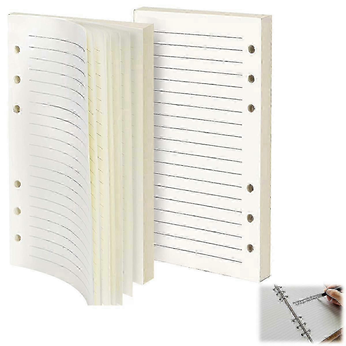 2 Pack A5 Lined Paper Refills with 90 Sheets Each - Refill Pads for Class Meeting Notes & Notes Journal