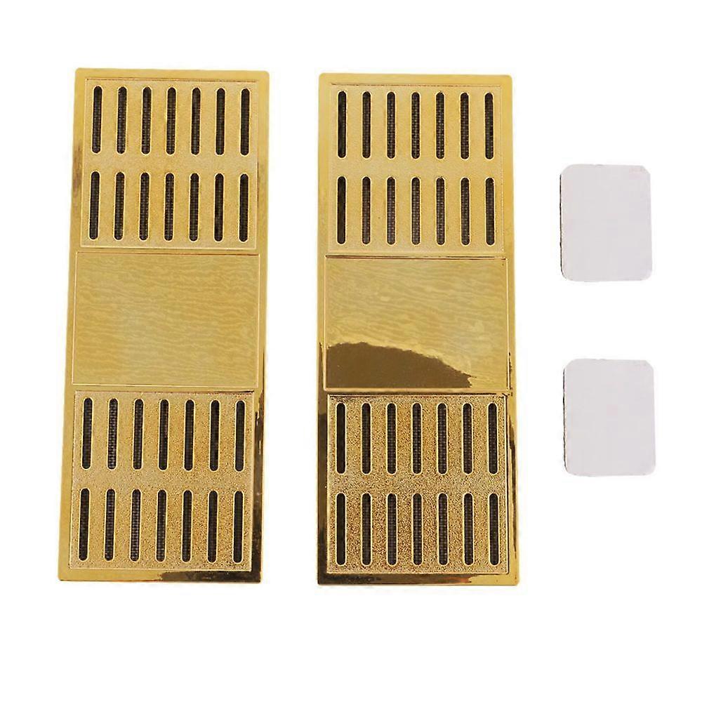 Rectangular Cigar Humidor Humidifier Hygrometer Box Cigar Accessory Gold