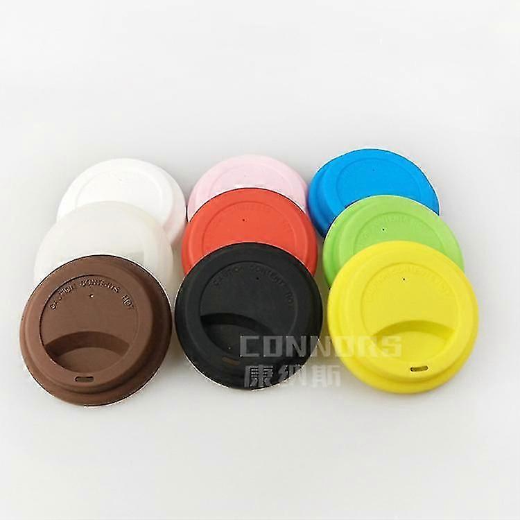 2pcs Silicone Drinking Lid Cup Lids Reusable Coffee Cup Covers Lids