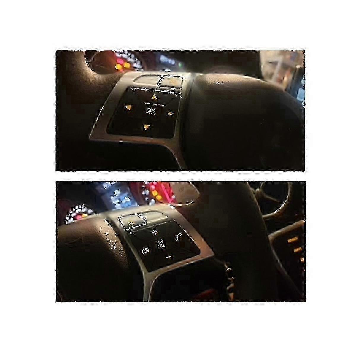 W204 W212 W218 Car Steering Wheel Control Switch Button Cover Volume For C E A Class W156 W246 ,sil g20242724802 f74