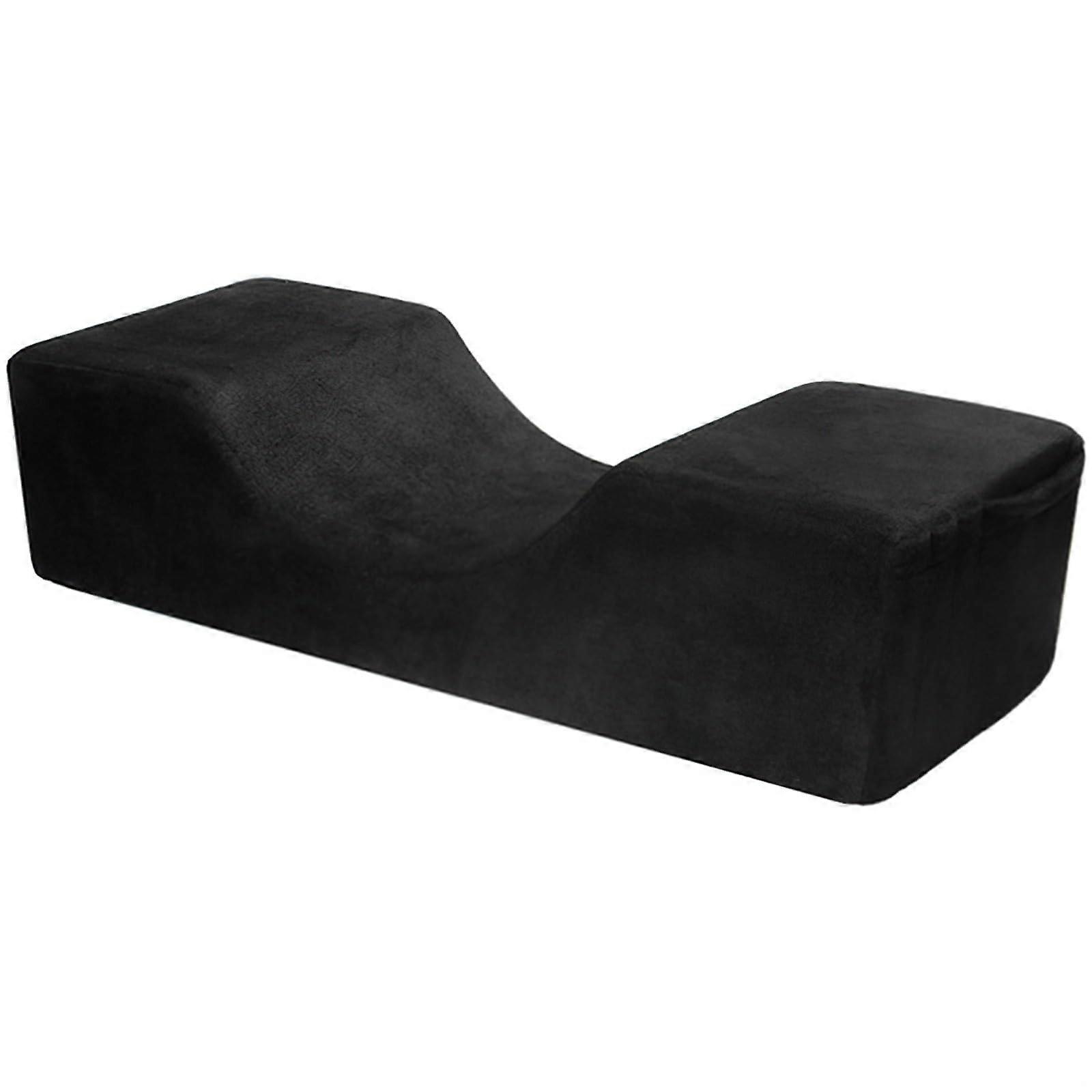 Ergonomic Memory Foam Neck Pillow Velvet Headrest For Eyelash Extensions Washable TravelSized