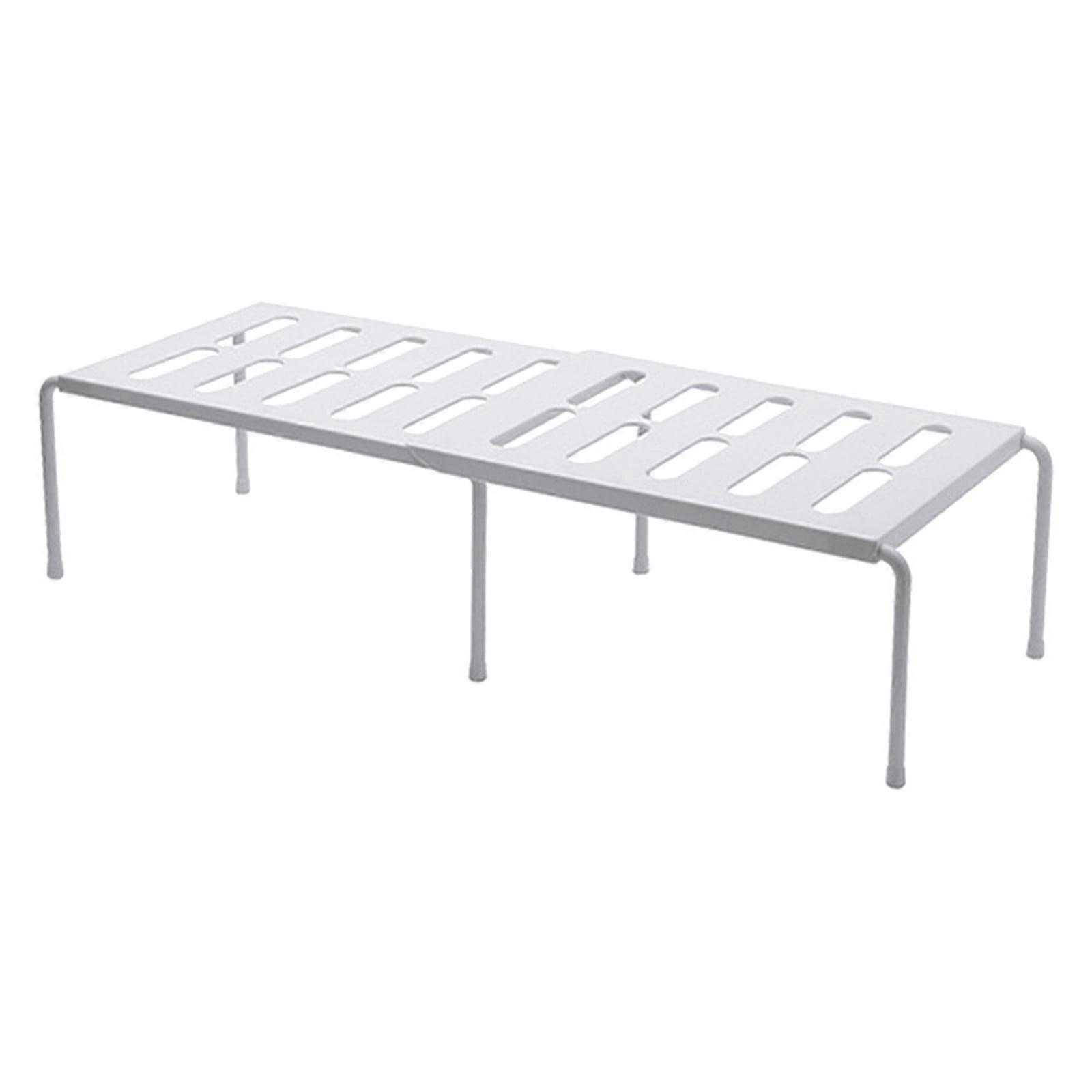 HALJEN Dish Drying Rack Expandable Stackable Kitchen Cabinet Shelf Organizer Storage Space Saving Cupboard Plate Dish Counter & Pantry Organizer