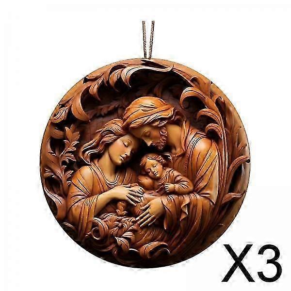 Nativity Scene Christmas Window Display Set