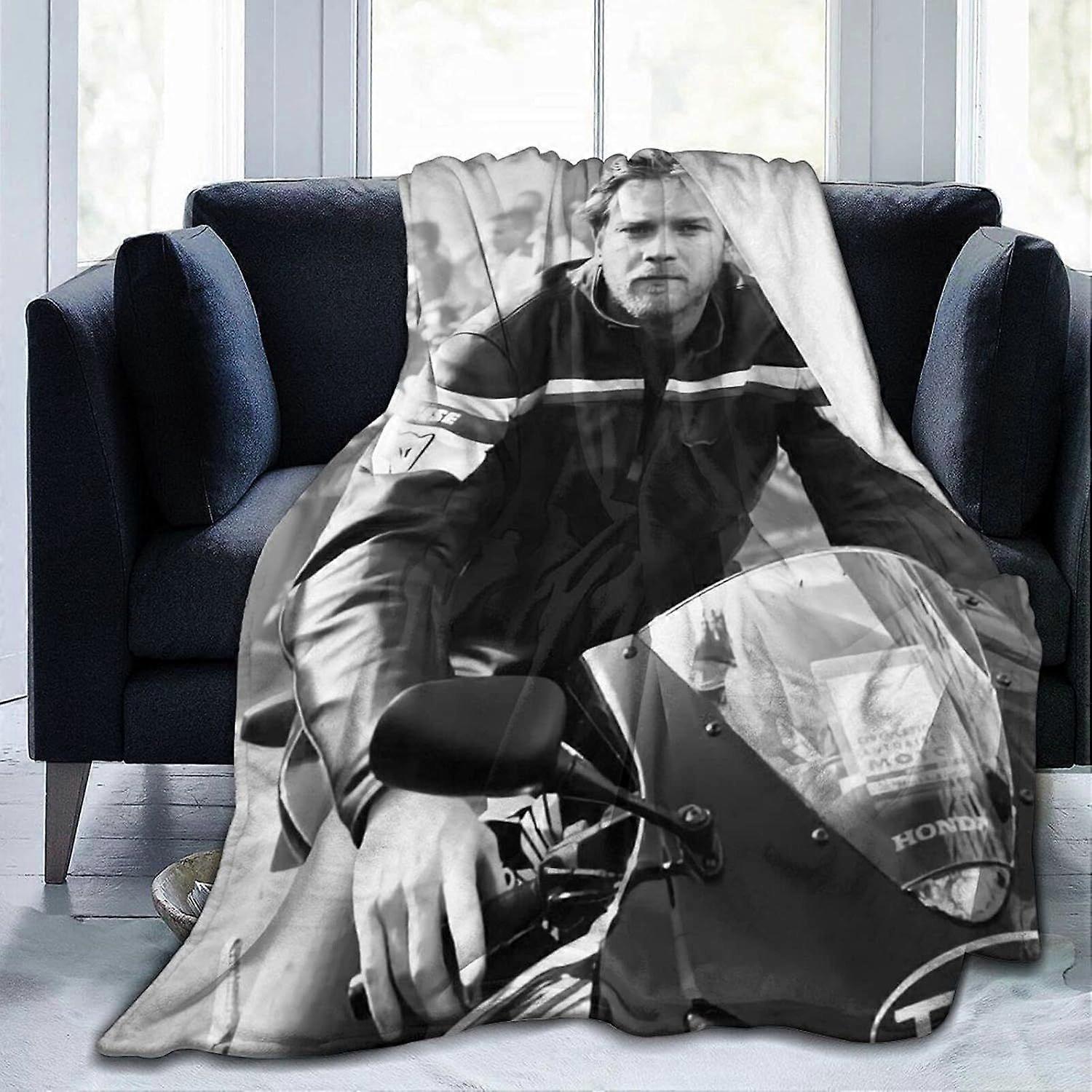 Ewan McGregor Filt D-tryck Lammfilt Plyschfilt Sängkläder Dekor Filt för Vardagsrum Sovrum Studentrumsdekor - asdfg47