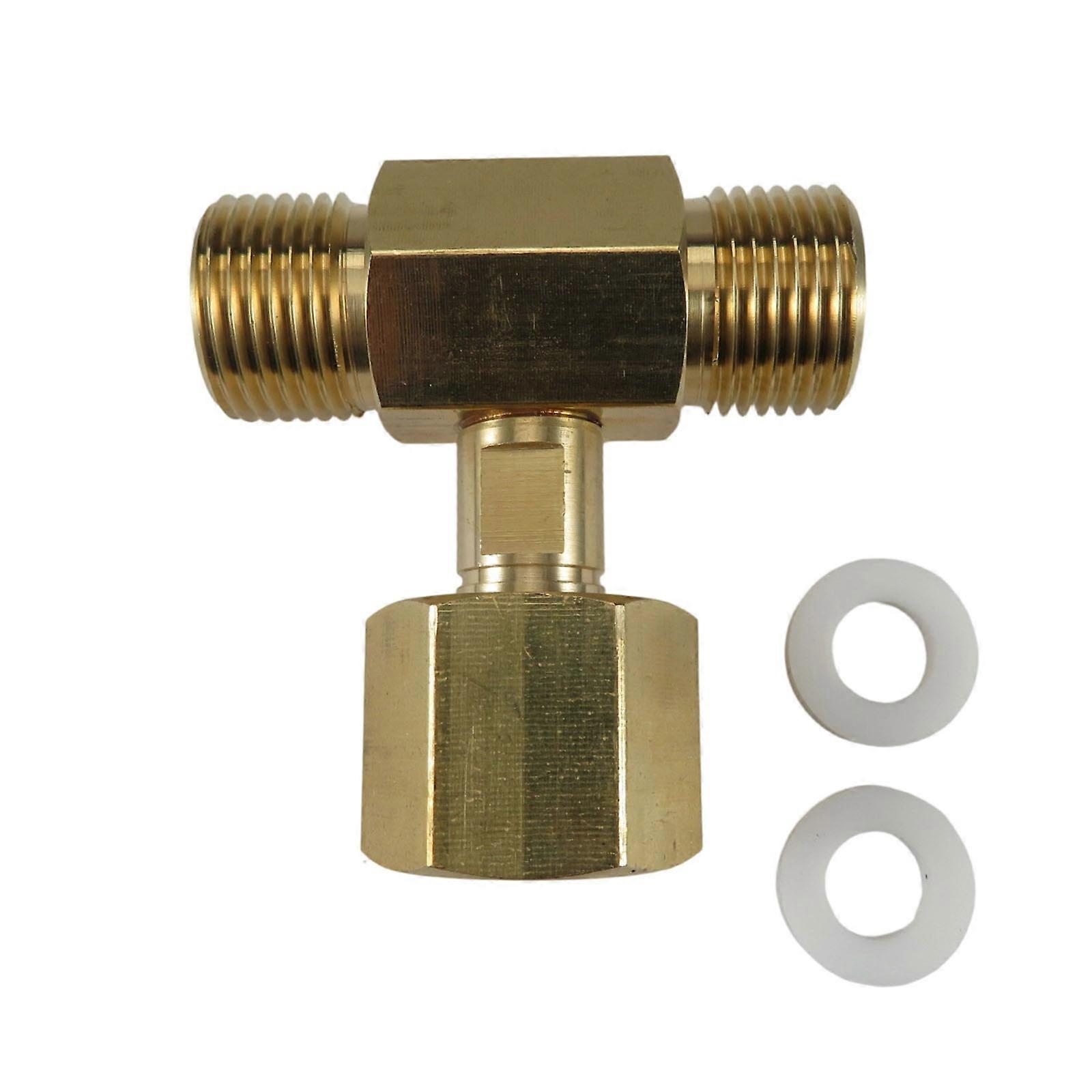 Corrosion Resistant Brass CO2 Adapter Fitting Tool Sodas Bottle Converters Replacement CO2 Tank Adapter Easy to Install Multicolor