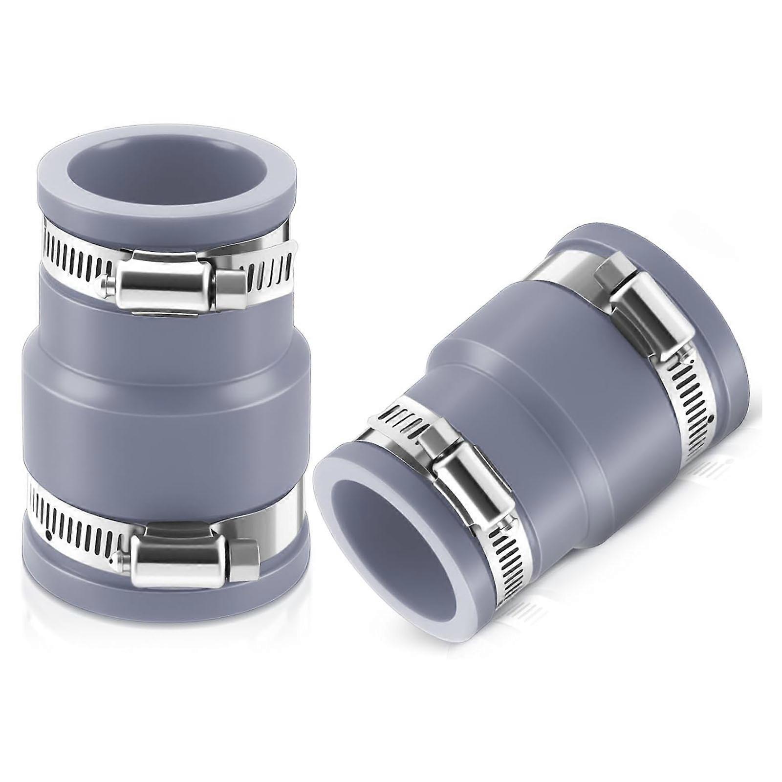 Skimmer Hose Adapter for Above Ground Pools Skimmer Exact Replacement Pool Vacuum Coupling Adapter Accessories  Grey